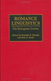 Cover of: Romance Linguistics by Dale Koike, Donaldo P. Macedo
