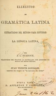 Cover of: Elementos de gramática latina