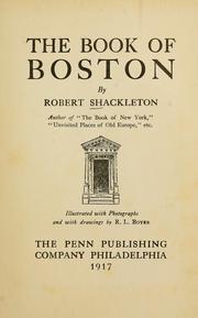 Cover of: The book of Boston
