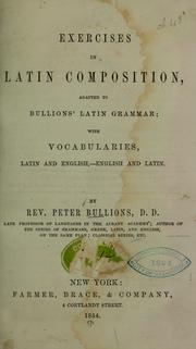 Cover of: Exercises in Latin composition