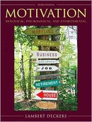 Cover of: Motivation by Lambert Deckers