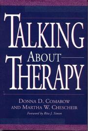 Talking about therapy by Donna D. Comarow