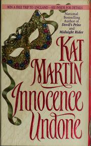 Cover of: Innocence undone
