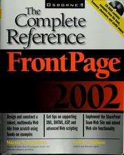 Cover of: FrontPage 2002: the complete reference