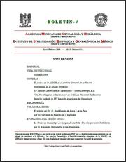 Boletín-e AMGH-IIHGM, Año I Nos. 1-2 by Academia Mexicana de Genealogía y Heráldica