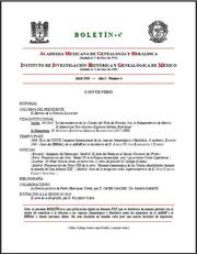 Boletín-e AMGH-IIHGM, Año I No. 4 by Academia Mexicana de Genealogía y Heráldica