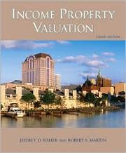 Cover of: Income Property Valuation by Jeffrey D. Fisher, Robert S. Martin