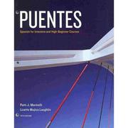 Cover of: Puentes: Spanish for intensive and high-beginner courses