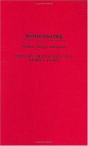 Cover of: Service-Learning: History, Theory, and Issues