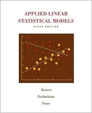 Cover of: Applied Linear Statistical Models with Student CD by 