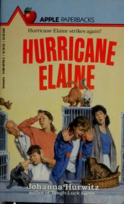 Cover of: Hurricane Elaine by Johanna Hurwitz