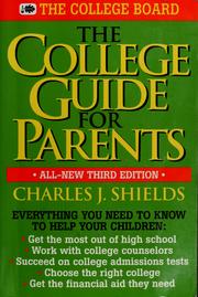 Cover of: The college guide for parents