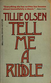 Cover of: Tell me a riddle