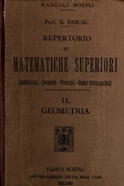 Cover of: Repertorio di matematiche superiori: (definizioni--formole--teoremi--cenni bibliografici)