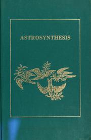 Cover of: Astrosynthesis by Jean Baptiste Morin