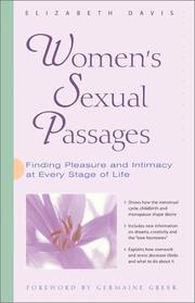 Cover of: Women's Sexual Passages by Elizabeth Davis