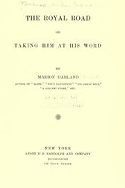 Cover of: The royal road: or, taking him at his word