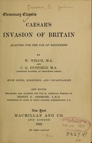 Cover of: Caesar's invasion of Britain by Gaius Julius Caesar