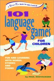 Cover of: 101 Language Games for Children by Paul Rooyackers