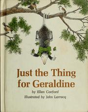 Cover of: Just the thing for Geraldine. by Ellen Conford, Ellen Conford