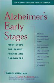 Cover of: Alzheimer's Early Stages: First Steps for Family, Friends and Caregivers
