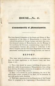Cover of: Commonwealth of Massachusetts by Charles Francis Adams Sr.