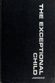 Cover of: The exceptional child. by Thomas E. Jordan