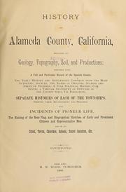 Cover of: History of Alameda County, California