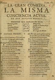 Cover of: La misma conciencia acvsa by Agustín Moreto