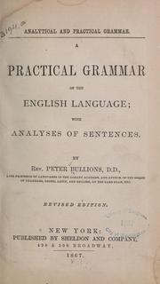 Cover of: Analytical and practical grammar