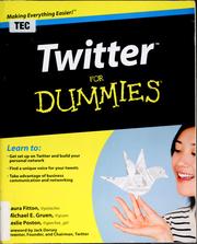 Cover of: Twitter for dummies