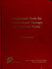 Cover of: Assessment tools for recreational therapy and related fields