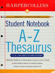 Cover of: A-Z thesaurus