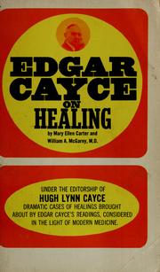 Cover of: Edgar Cayce on healing
