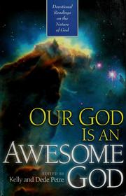 Cover of: Our god is an awesome god: devotional readings on the nature of god