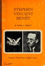 Cover of: Stephen Vincent Benét. by Parry Edmund Stroud