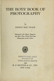 Cover of: The boys' book of photography