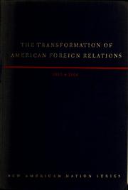 Cover of: The transformation of American foreign relations, 1865-1900 by Charles Soutter Campbell