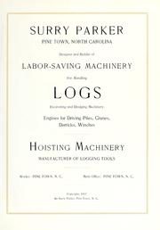 Steam logging machinery by Surry Parker