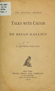 Cover of: Talks with Caesar: De bello gallico