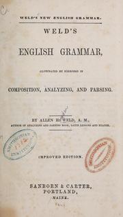Cover of: Weld's new English grammar: Weld's English grammar