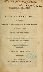 Cover of: A practical grammar of the English language