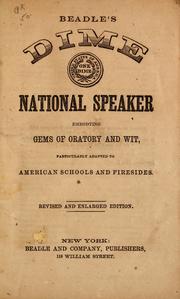 Cover of: Beadle's dime national speaker