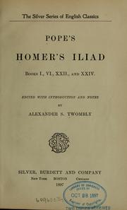Cover of: Pope's Homer's Iliad by Όμηρος