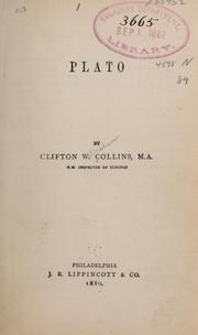 Cover of: Plato by Clifton W. Collins