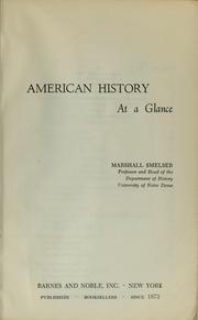 Cover of: American history at a glance. --