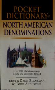 Cover of: Pocket dictionary of North American denominations by Todd Augustine