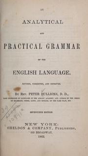 Cover of: An analytical and practical grammar of the English language