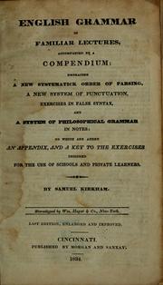 Cover of: English grammar in familiar lectures by Samuel Kirkham