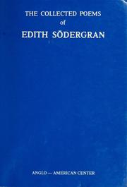 Cover of: The Collected poems of Edith Södergran